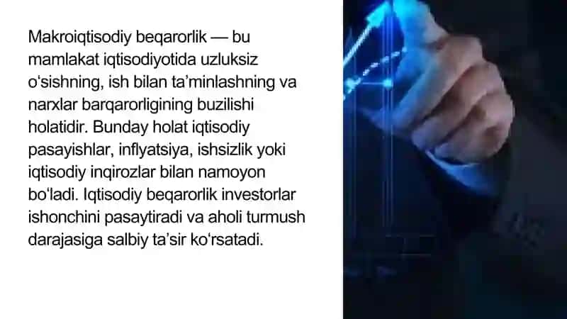 MAKROIQTISODIY BEQARORLIK, ISHSIZLIK VAINFLYATSIYA 3