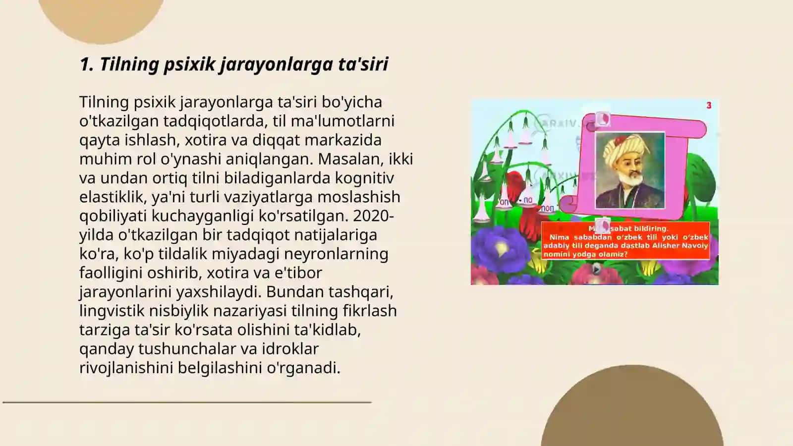 Psixika jarayonlari shakllanishida tilning ahamiyati 3