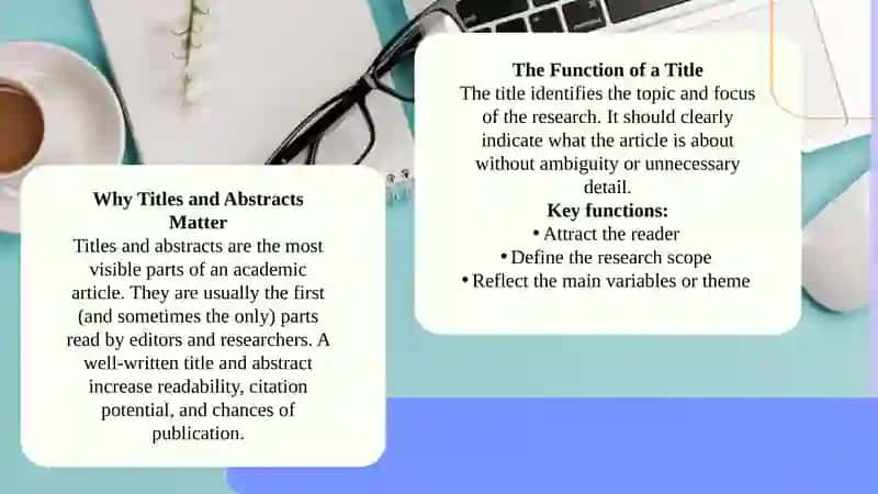 Mahsulot nomi: Titles and Abstracts 3