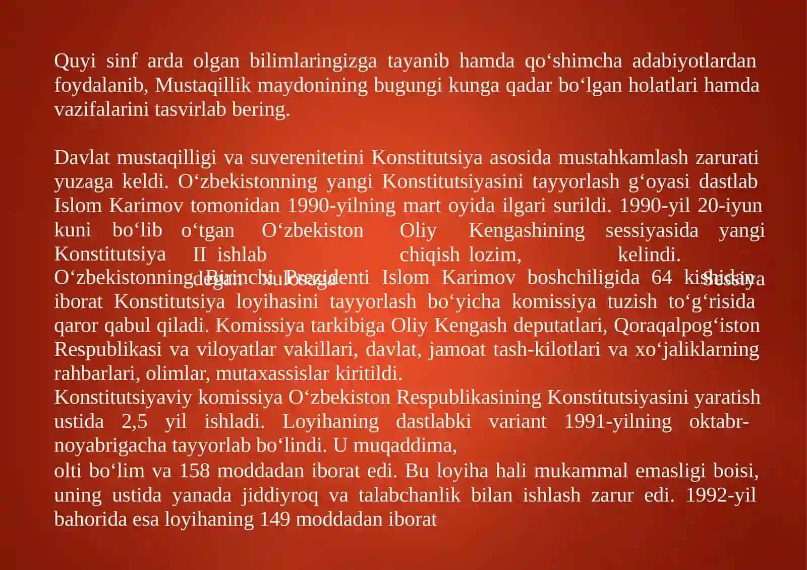 O‘zbekiston Respublikasi Mustaqilligi 3
