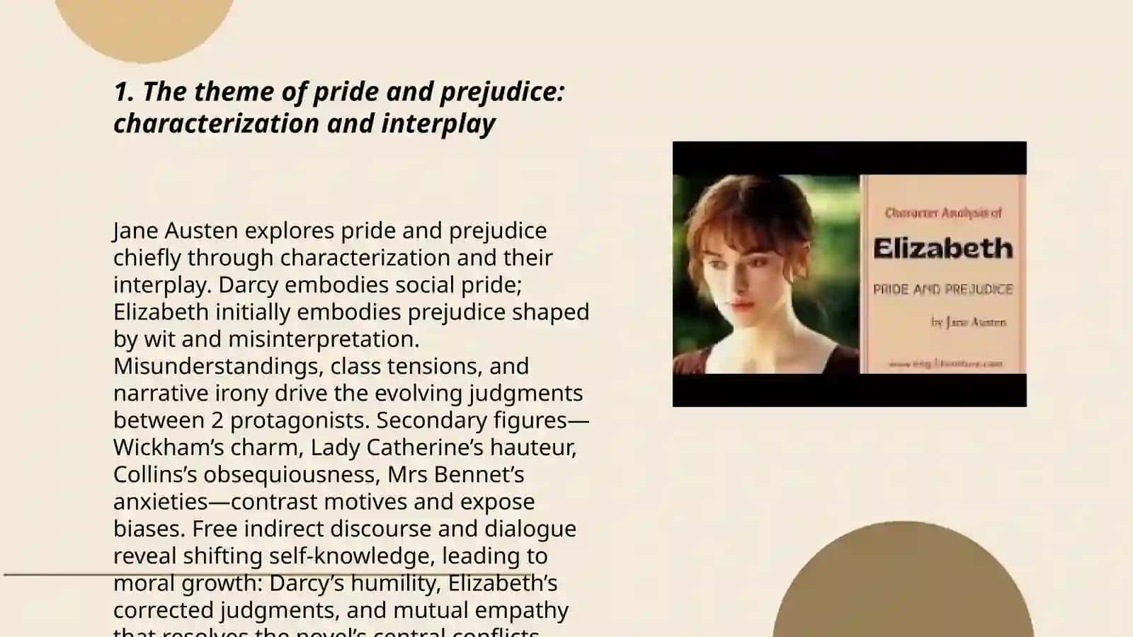 Analysis of "Pride and Prejudice" by Jane Austen 3