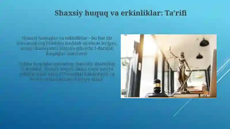 Shaxsiy huquq va erkinliklar 3