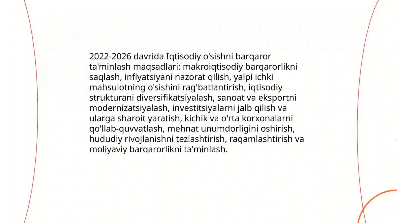 O‘ZBEKISTON RESPUBLIKASINING 2022-2026 -yillarda amalga oshiriladigan Taraqqiyot strategiyasining maqsadlari 3
