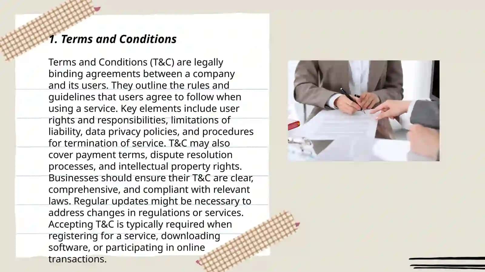 Terms and Conditions 3