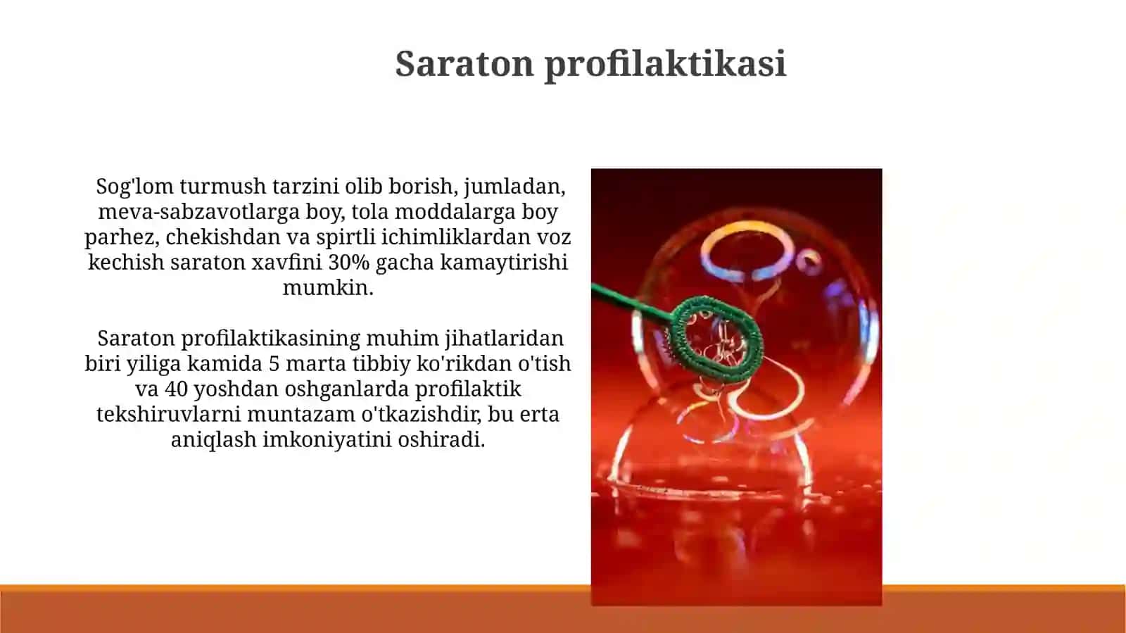 Kanserogen agentlar va ularning hujayralar bilan oʻzaro taʼsiri. Oʻsma immuniteti. 3