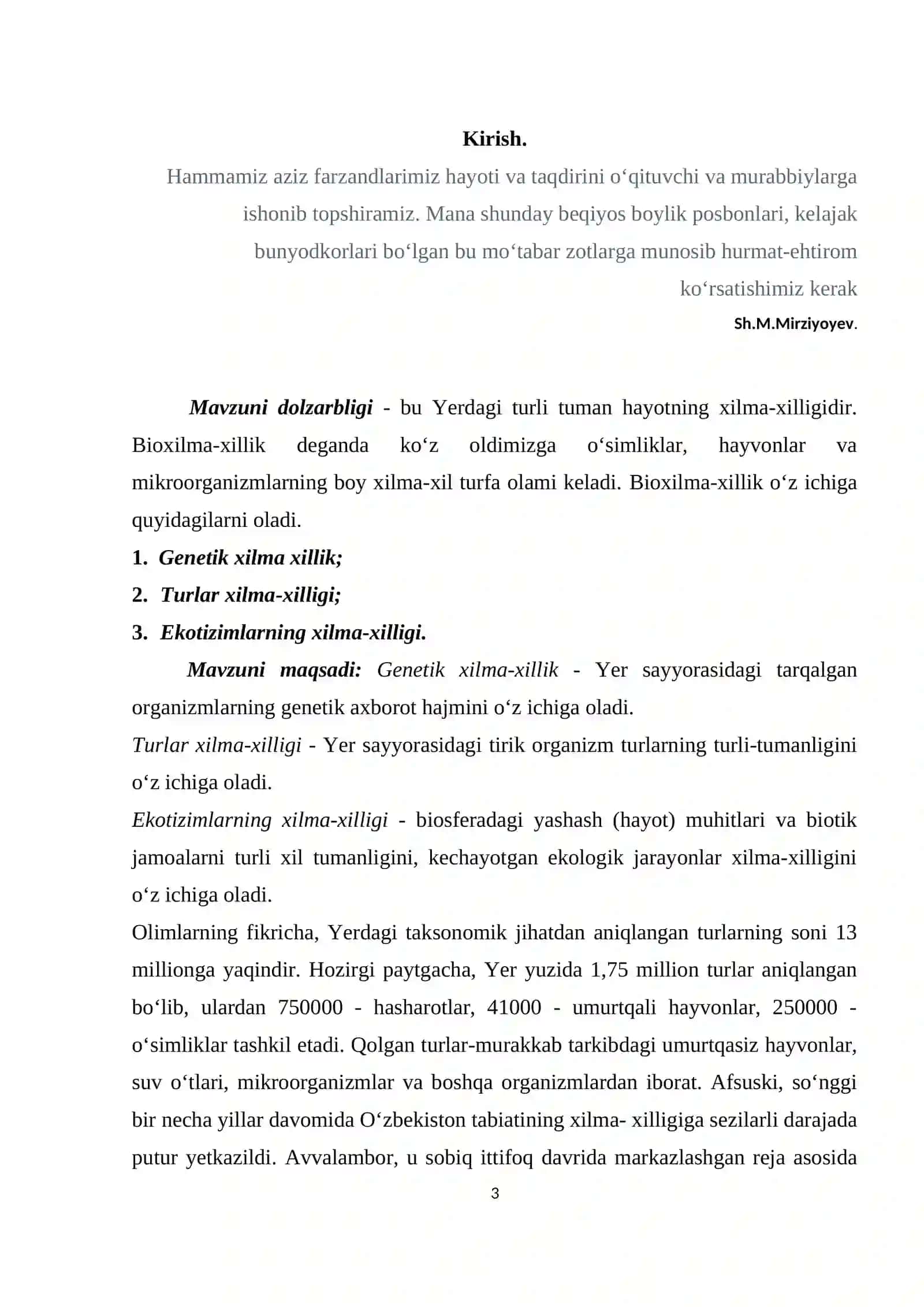 Xilma-xillikning ahamiyati va insanyat hayotidagi o'rni 3