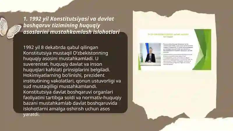 Mustaqillik yillarida davlat boshqaruv tizimida amalga oshirilgan islohotlar 3