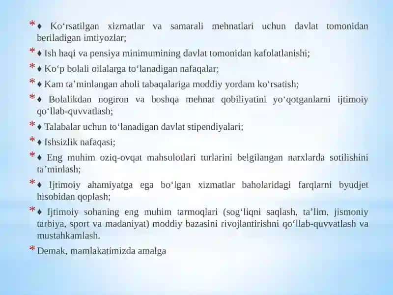 IJTIMOIY SOHADA DAVLAT SIYOSATINING TAKOMILLASHIB BORISHI VA AHOLI FAROVONLIGINI OSHIRISH TADBIRLARI 3