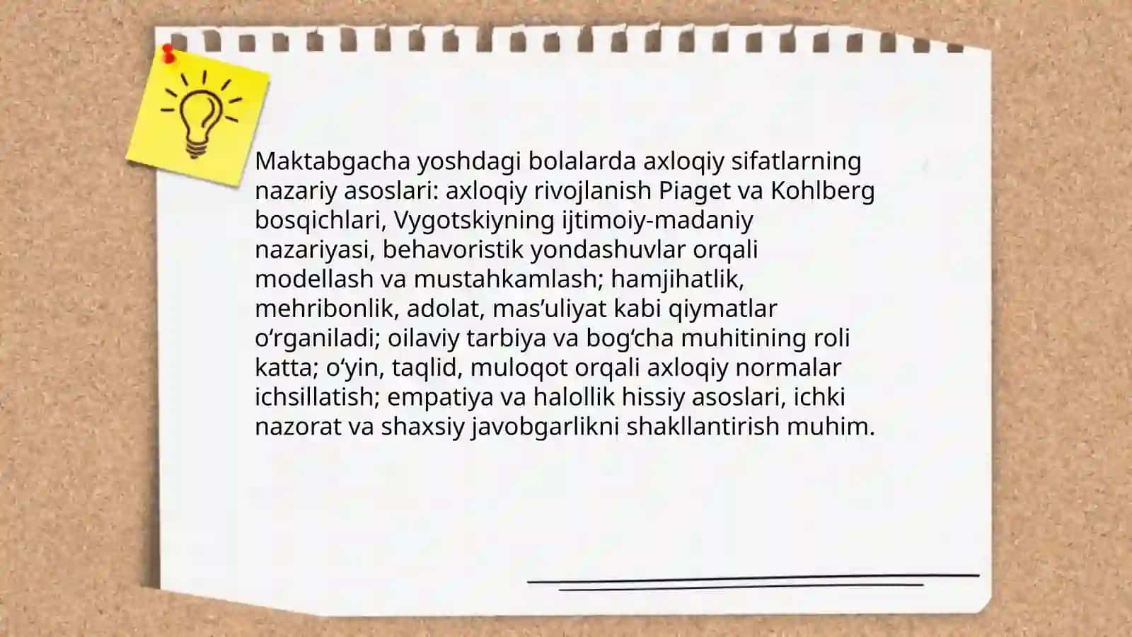 Maktabgacha tarbiya yoshidagi bolalarda axloqiy sifatlarning tarkib topishi. Maktabga psixologik tayyorgarlik 3