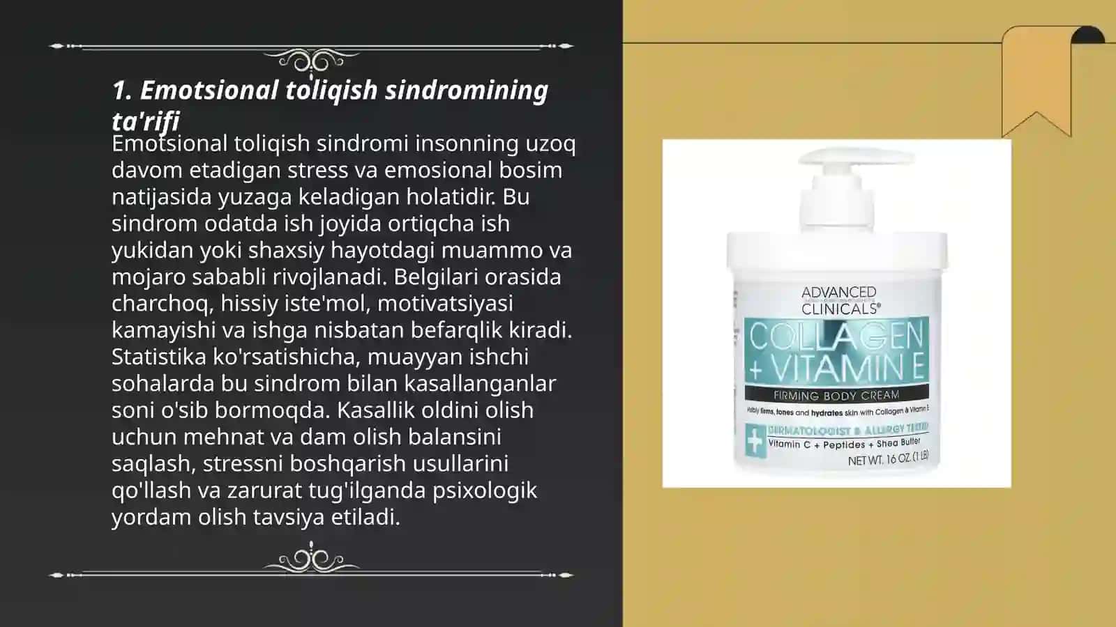 Emotsional toliqish sindiromining ta'rifi 3