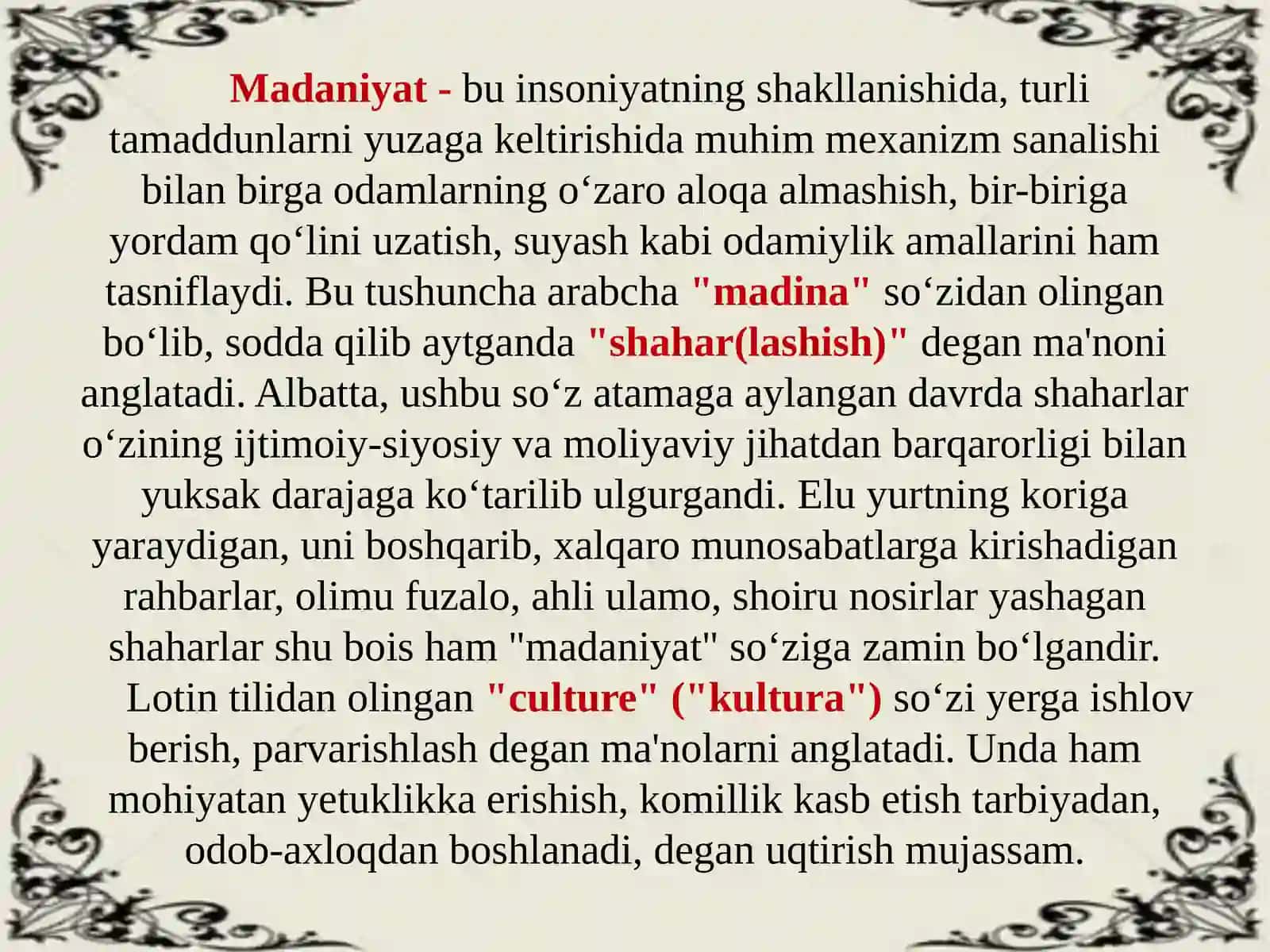 Ommaviy madaniyatning shakllanish tarixi va uning turlari: aksimadaniyat,submadaniyat,popular madaniyat,ekran madaniyati 3