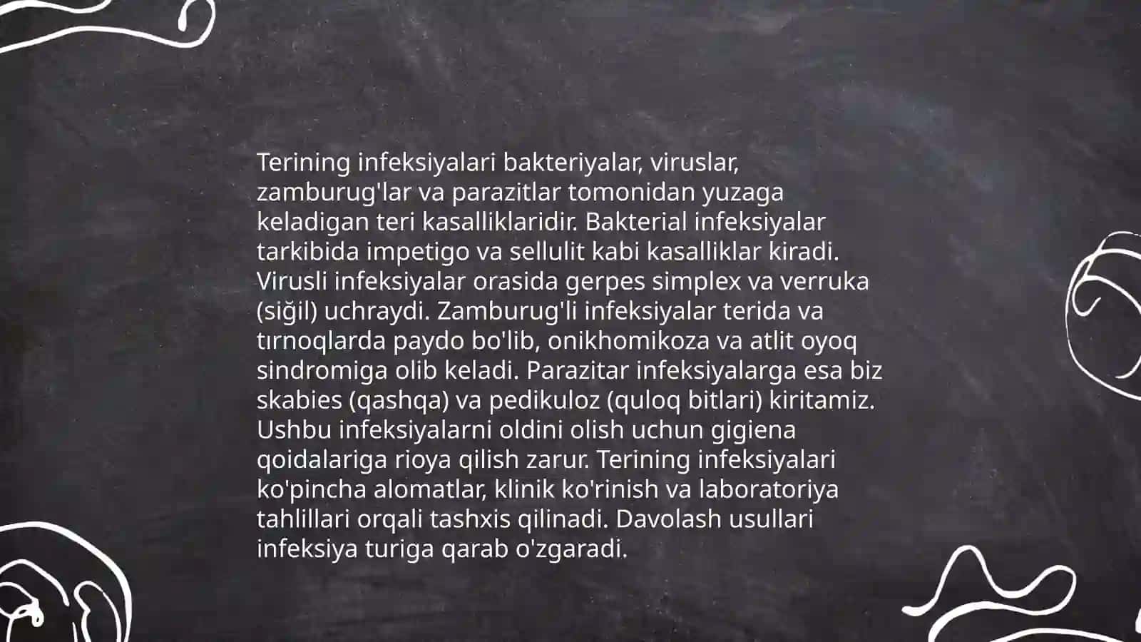 Teri-tanosil infeksiyalari xlamidiya va ogʻiz boʻshligʻidagi oʻzgarishlar 3