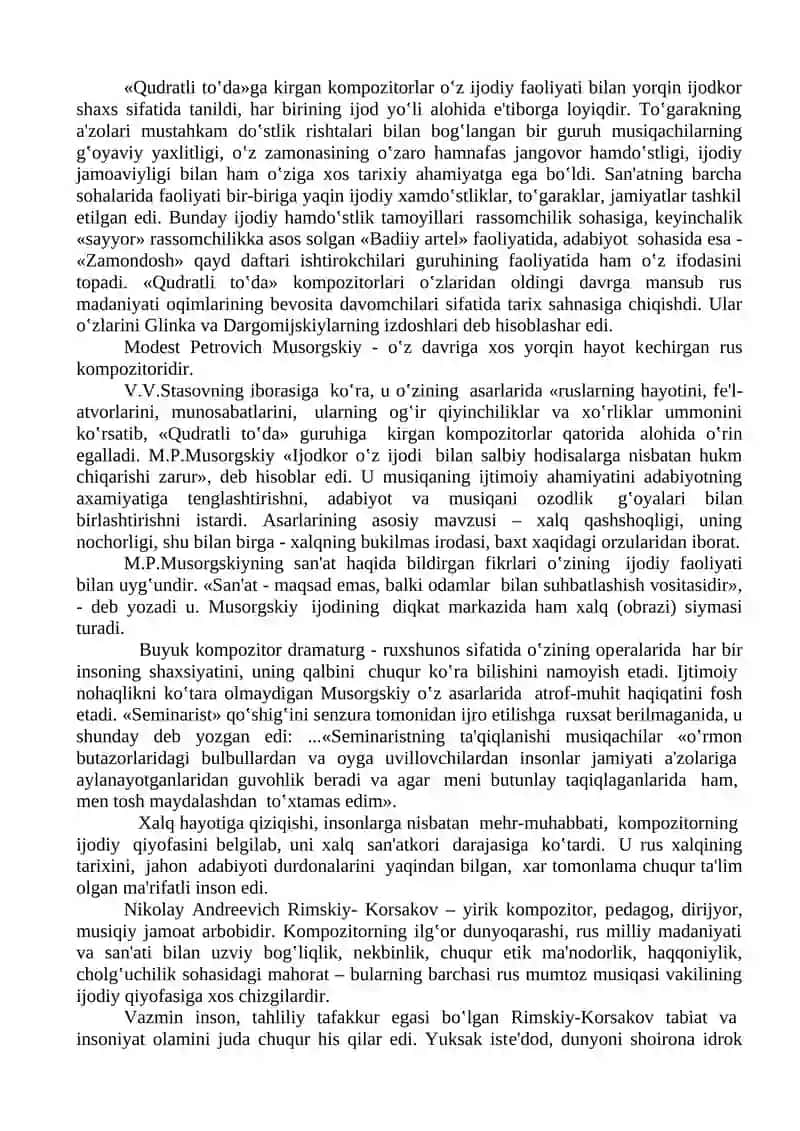 XIX asrning 2 yarmidagi rus musiqa madaniyati 3