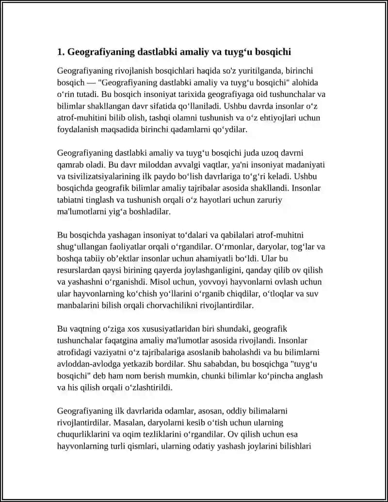 Geografiyaning Rivojlanish Bosqichlari 3