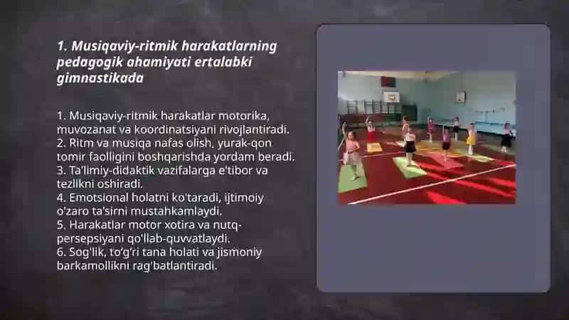 Musiqaviy-ritmik harakatlar 3