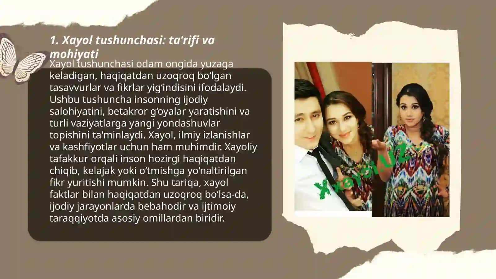Xayol haqida tushuncha 3