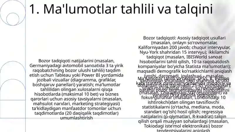 Marketing tadqiqotlarini oʻtkazish 3