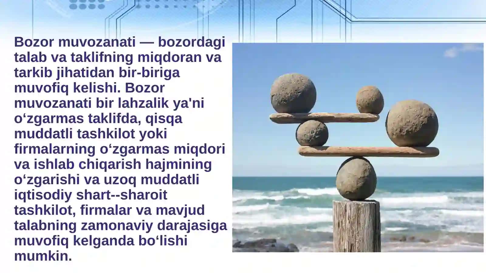 Bozor muvozanati 3