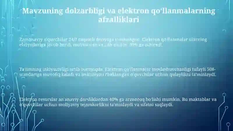 Elektron interaktiv o'quv-uslubiy qo'llanmalar yaratish 3