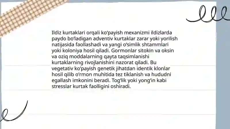 Ildiz orqali koʻpayadigo. oʻrmon oʻsimliklari 3