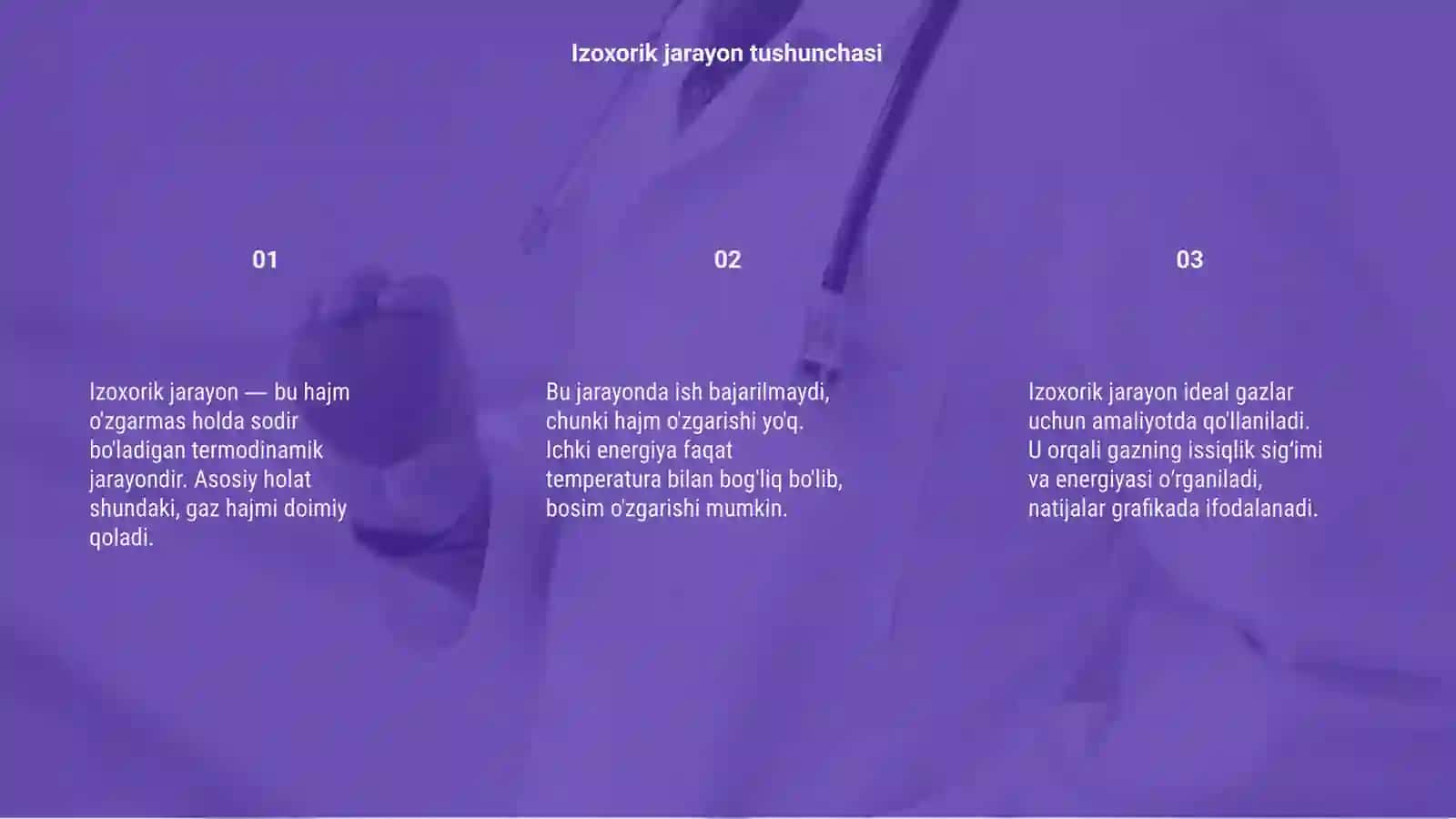 Izoxorik jarayon 3