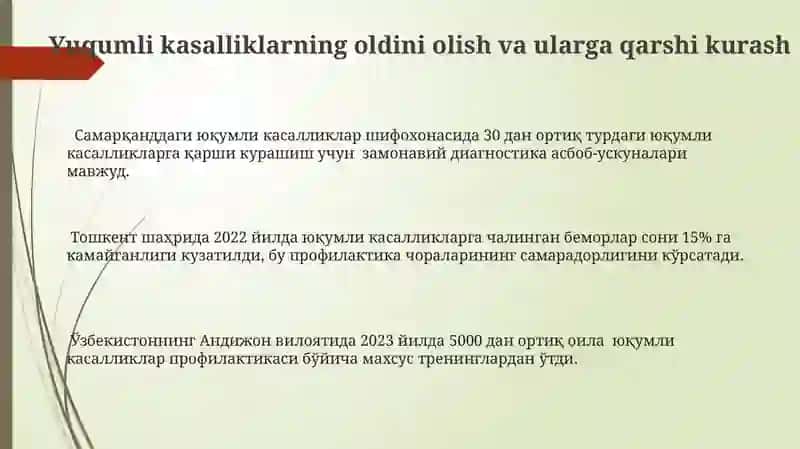 Sogʻlikni saqlash tizimida tibbiy sanitariya yordamini tashkil etish 3