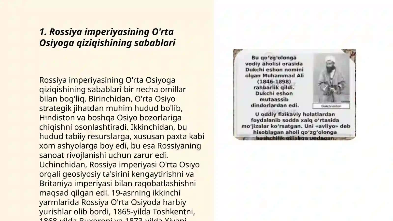 Rossiya imperiyasining O'rta osiyoga harbiy yurushlari 3