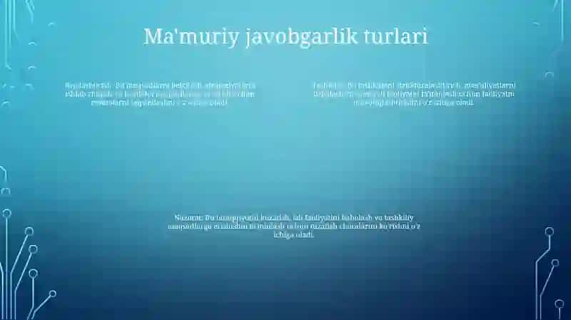 Ma'muriy Javobgarlik 3