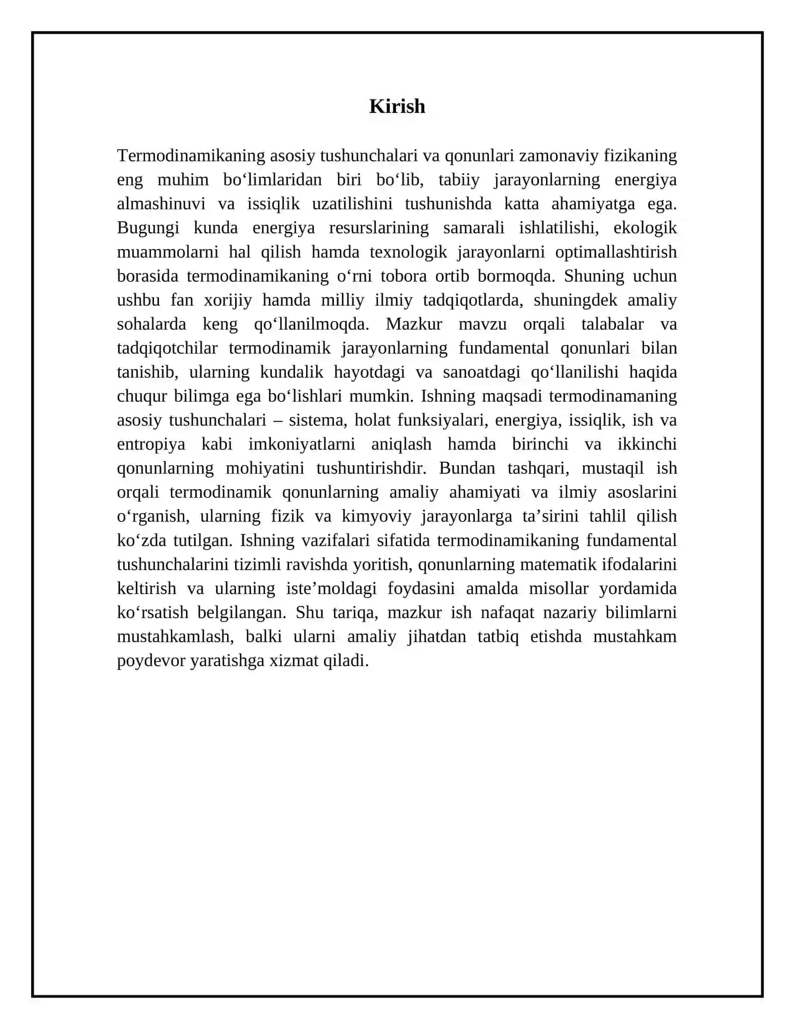 Termodinamikaning asosiy tushunchalari va qonunlari 3