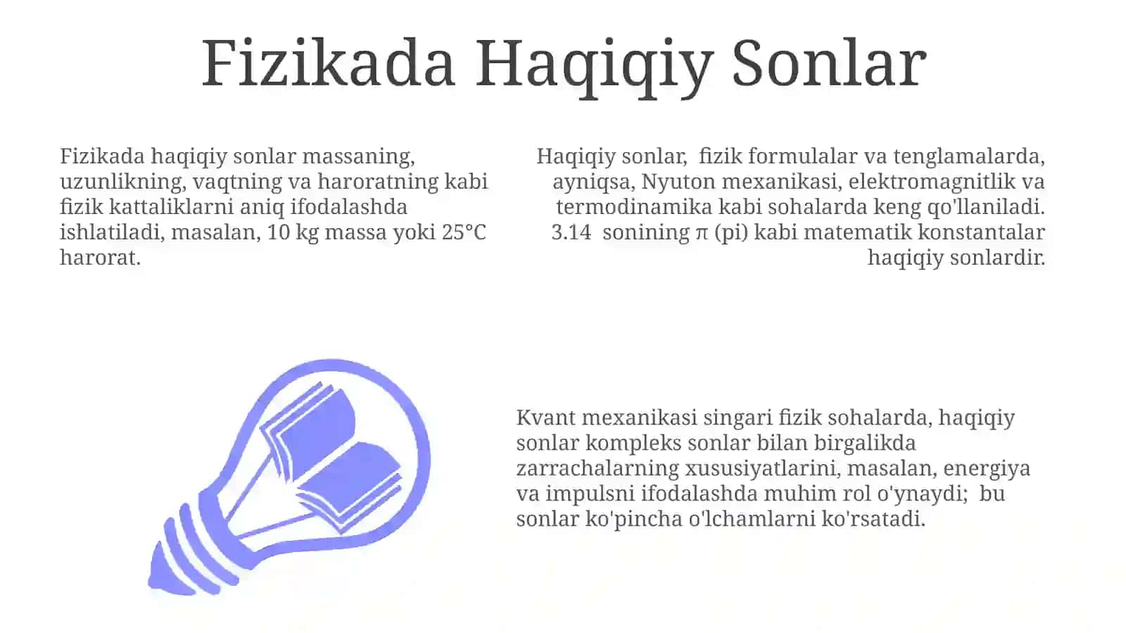Haqiqiy Sonlar Toʻplamining Amaliy Qoʻllanilishi 3