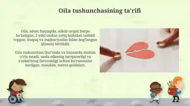 Islom huquqshunosligida oila, nikoh taloq idda zihor tushunchalarini tariflash 3