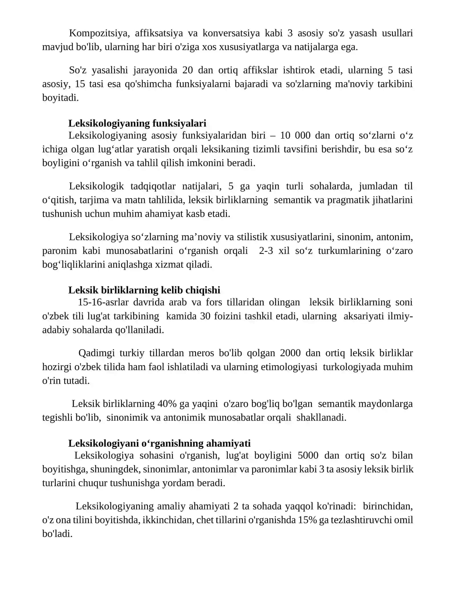 Leksikologiya uning obyekti turlari vazifalari 3