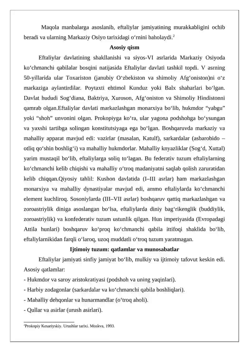Eftaliylar davlatida ijtimoiy-iqtisodiy tuzum 3