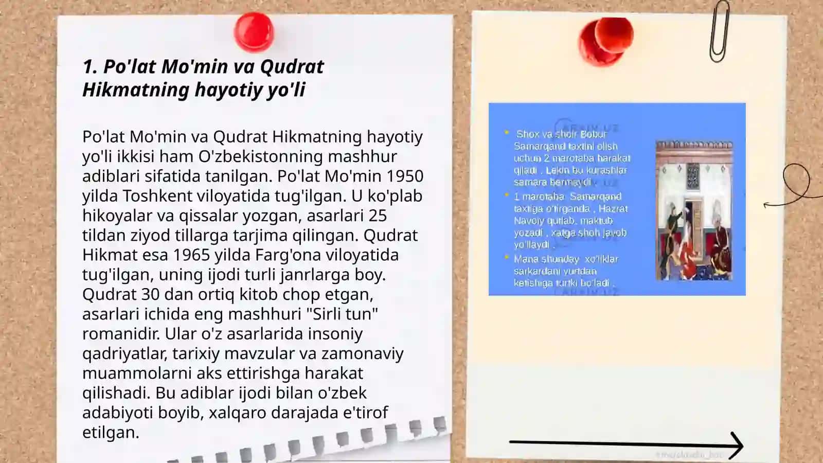 Po'lat Mo'min va Qudrat Hikmat hayoti va ijodi 3