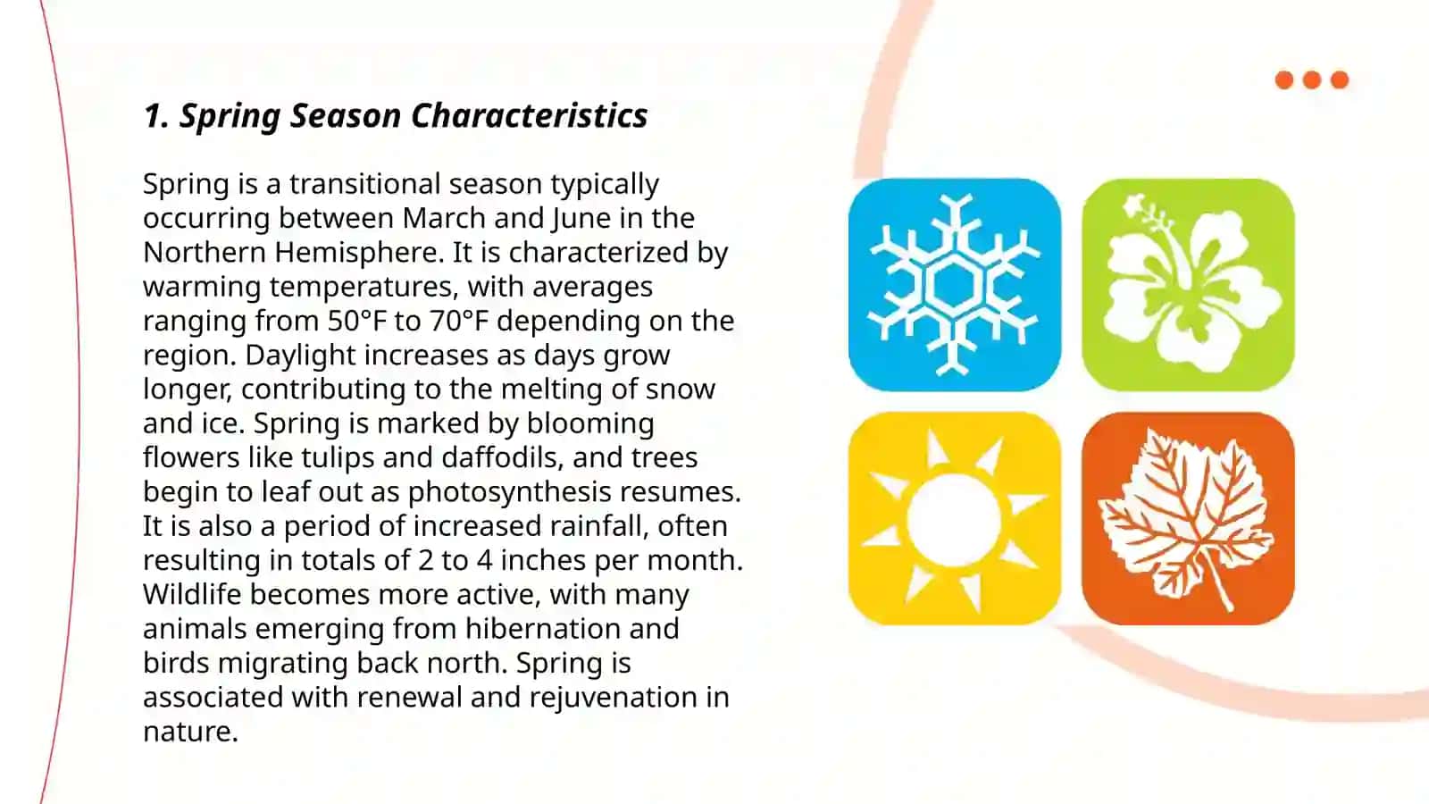 Spring Season Characteristics 3