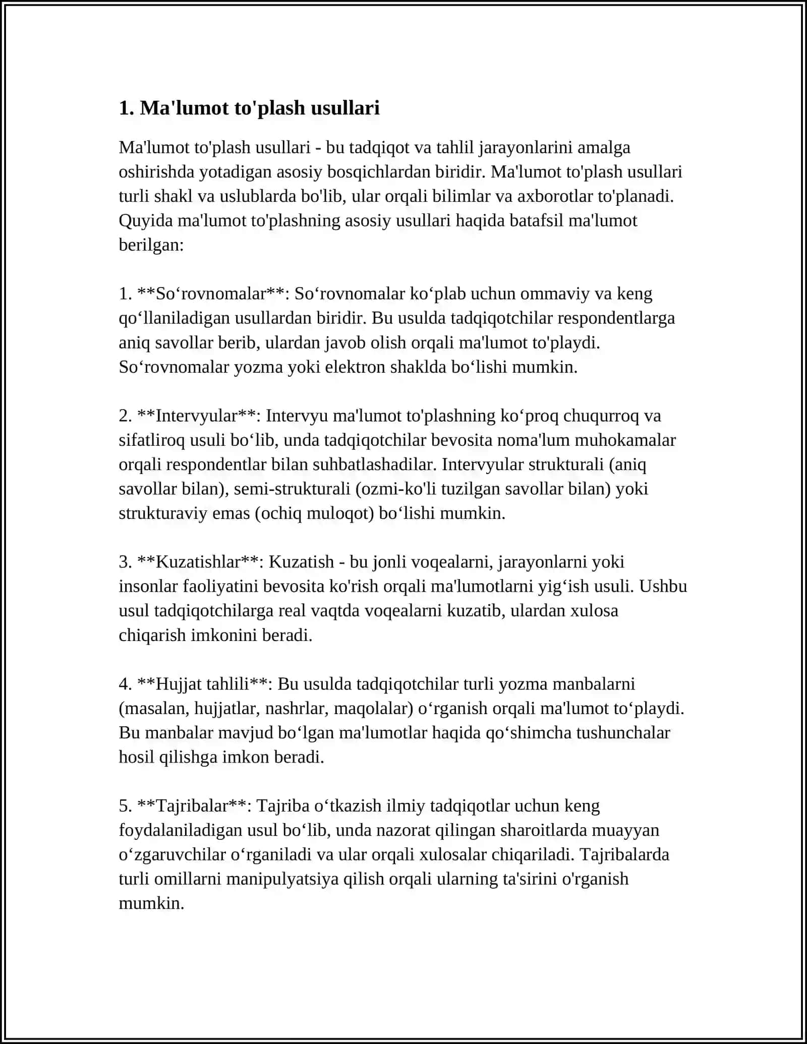 DALA TAJRIBALARIN STATISTIKALIQ TALQILASH 3
