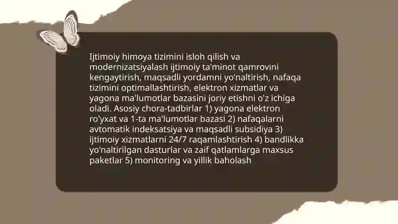 Ijtimoiy sohada islohotlar 3