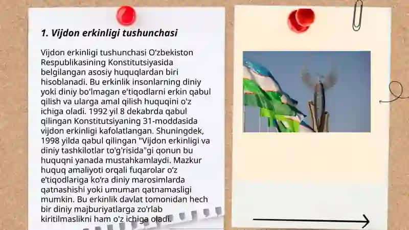 Vijdon erkinligi va diniy tashkilotlar to'g'risida 3