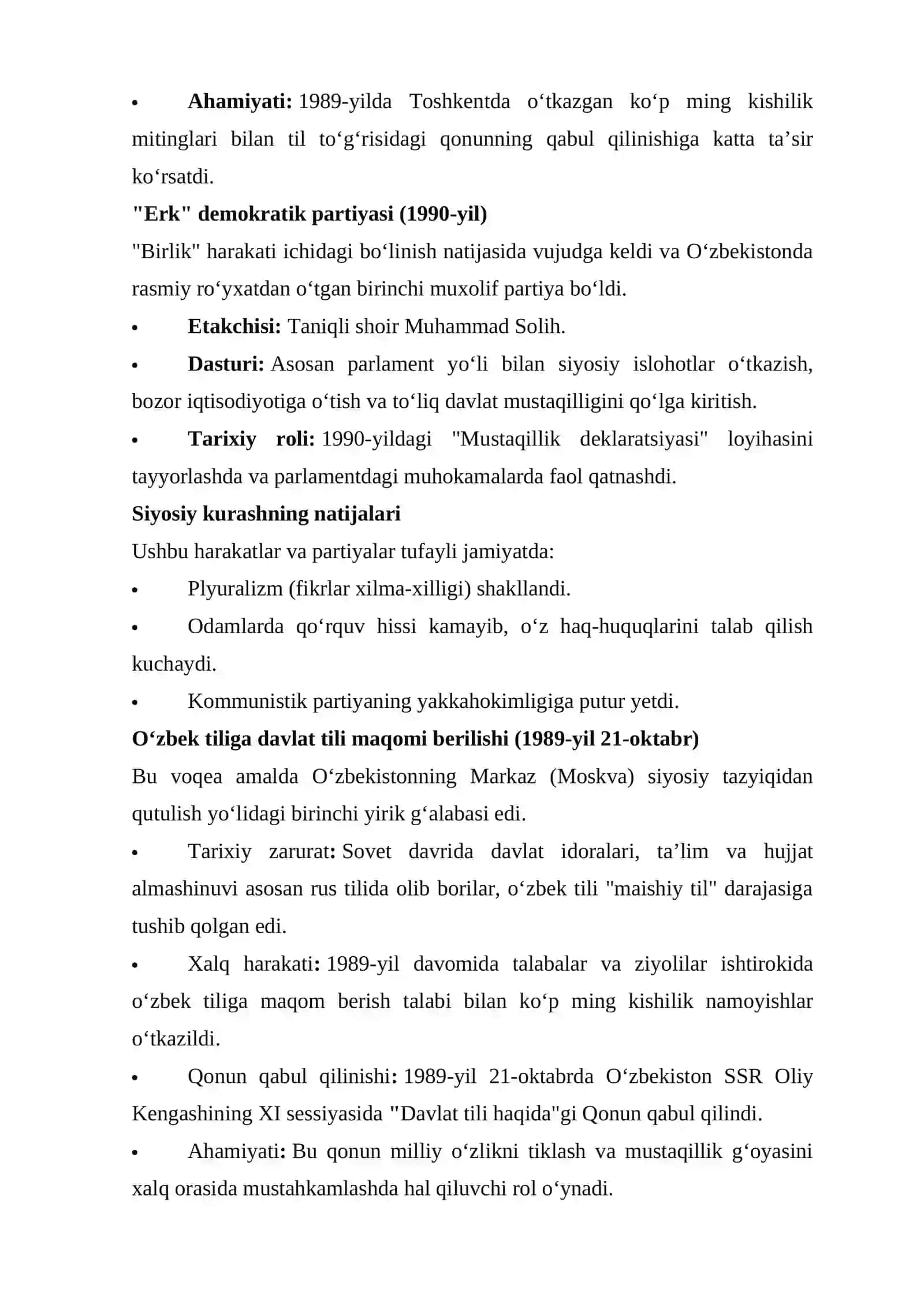 “Qayta Qurilish” yillarida O’zbekistondagi ijtimoyi-siyosiy vaziyat. 3