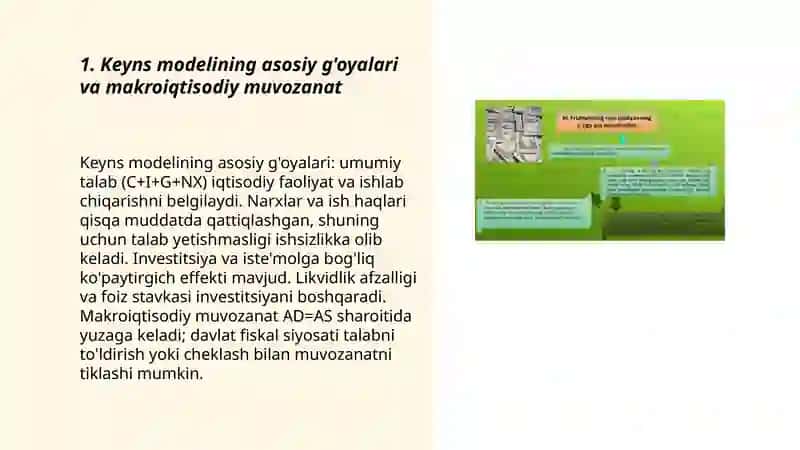 Keyns modelidagi makroiqtisodiy muvozanat 3