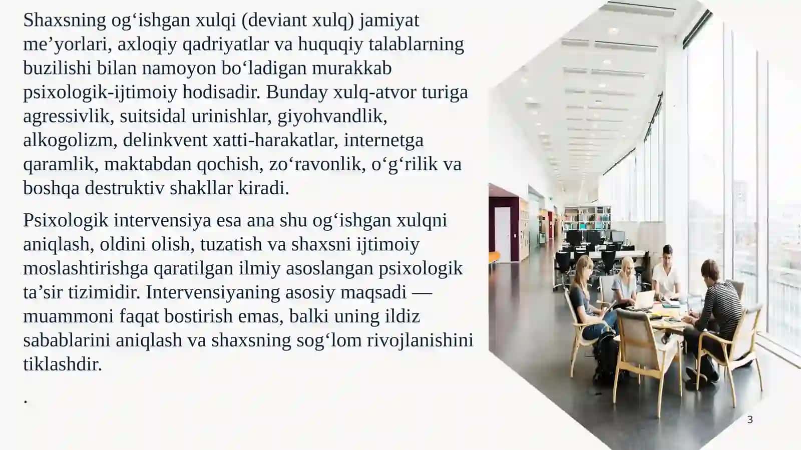 Shaxsog'ishgan xulqining intervenetsiyasi 3
