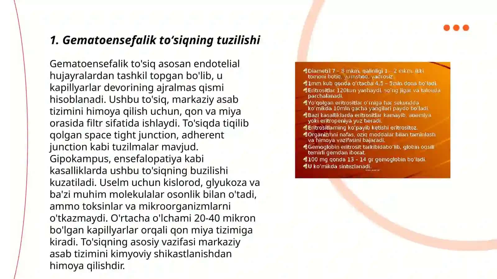 Gematoensefalik toʻsiq gisto fiziologiyasi 3