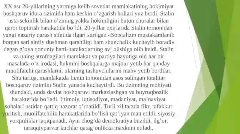 Mustabid tuzum davrida O’zbekistondagi qatog’onlik siyosatining asosiy bosqichlari 3