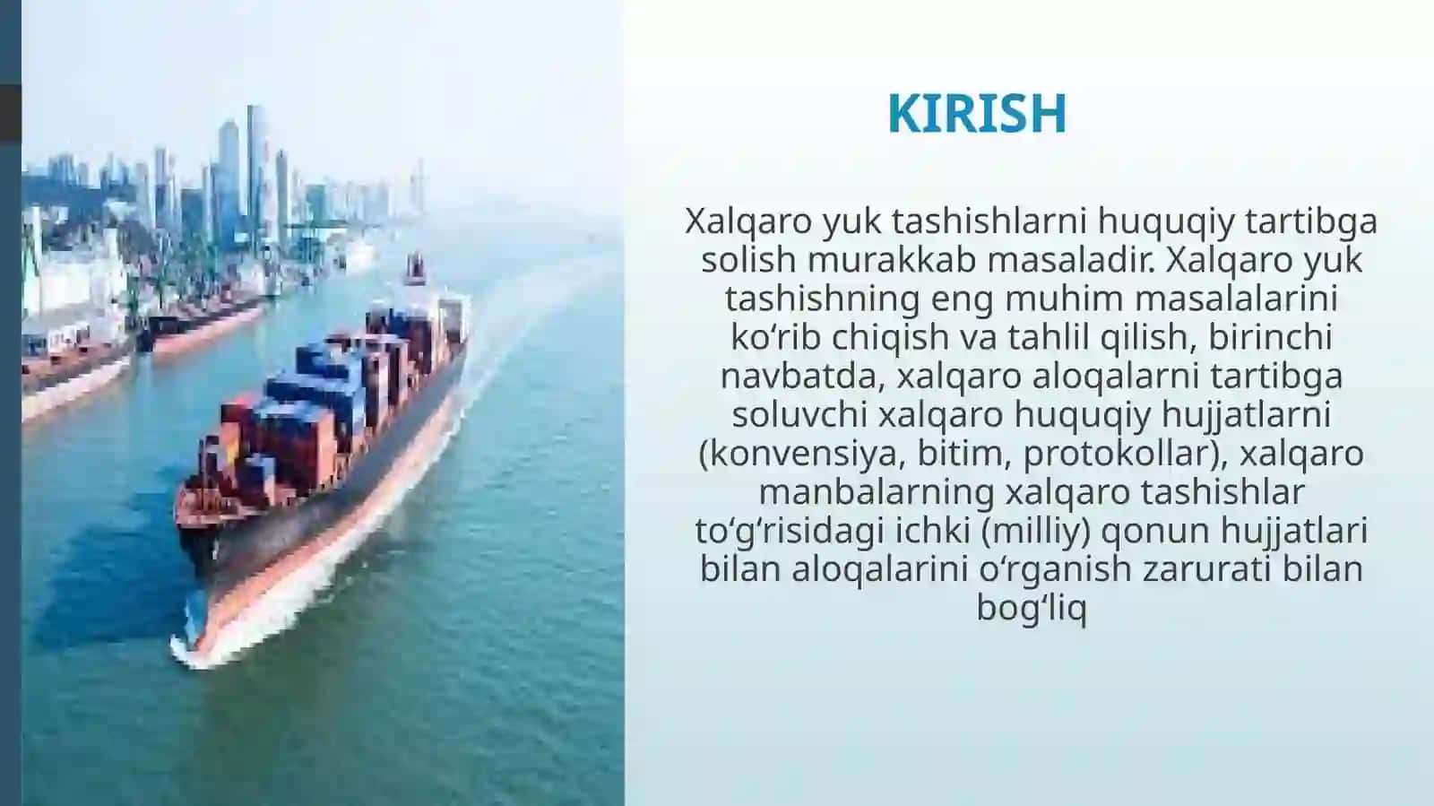 Xalqaro dengizi yuk tashish shartnomasi 3