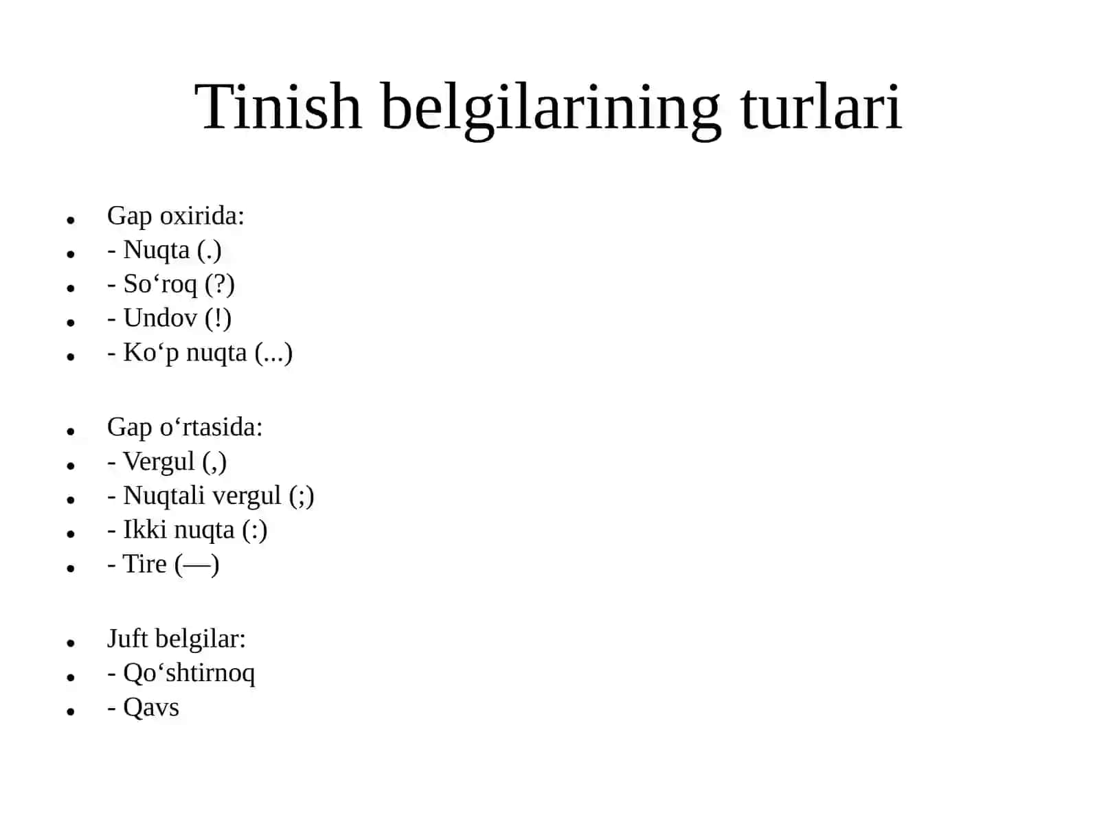 O‘zbektilida tinish belgilar va ularning qo‘llanilishi 3