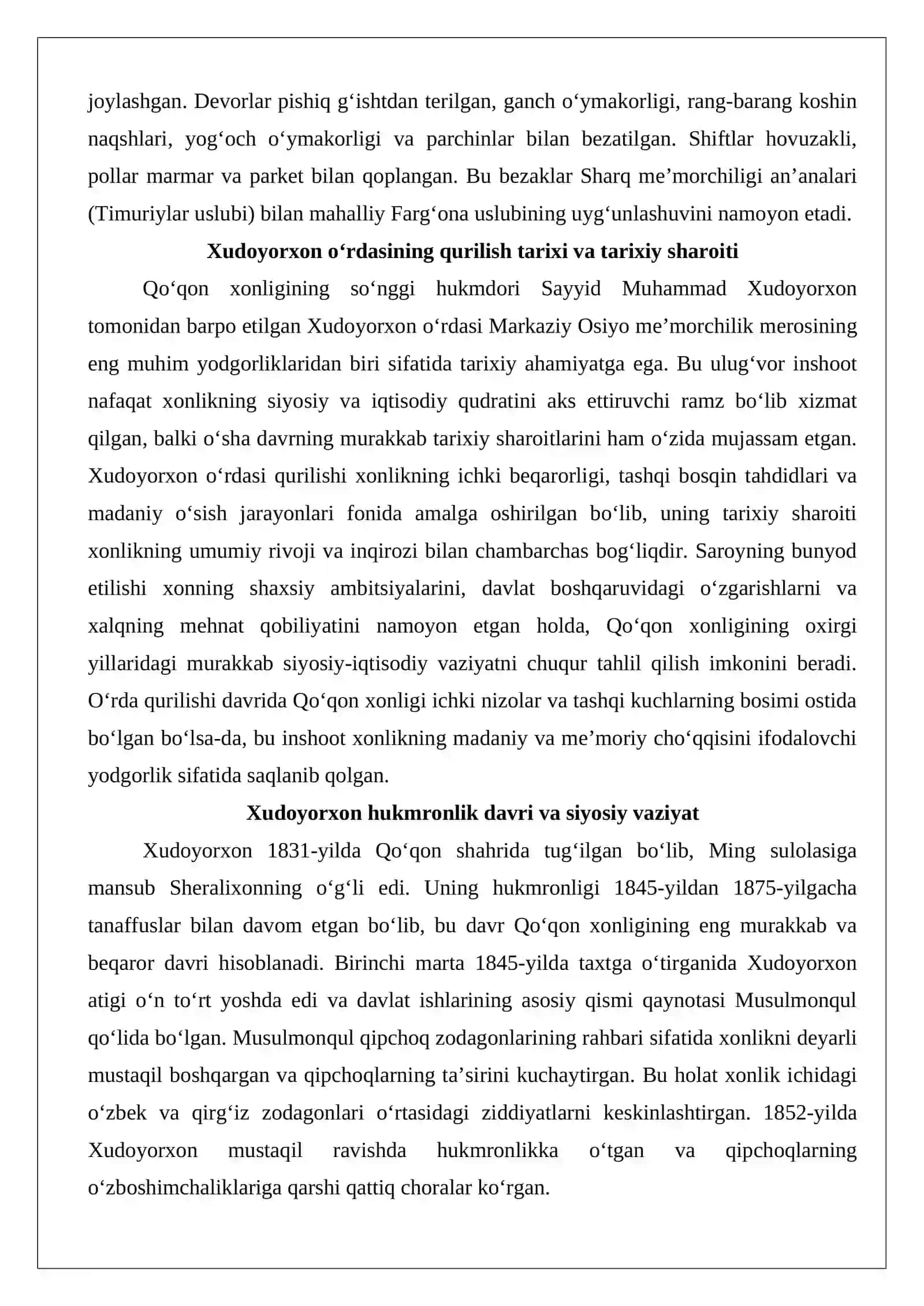 Xudoyorxon o‘rdasi 3