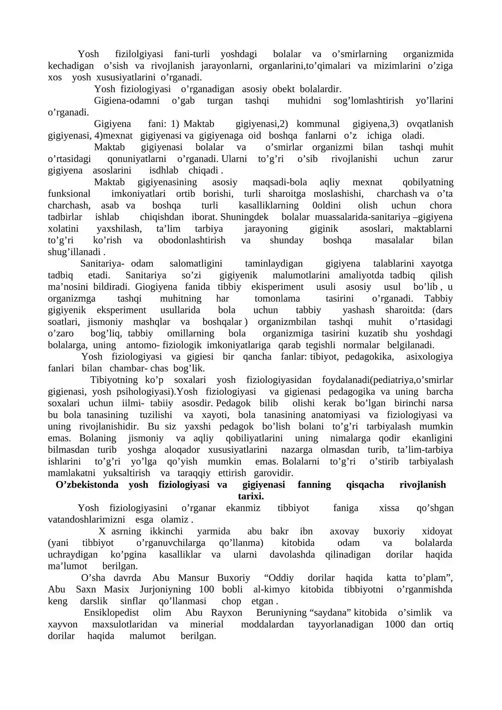 YOSHLAR FIZIOLOGIYASI VA GIGIYENASI 3