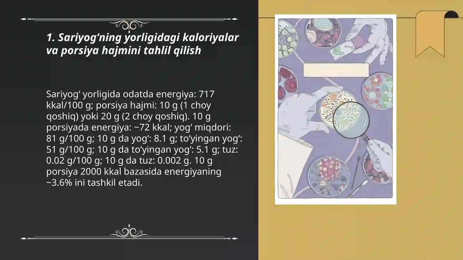Oziq-ovqat mahsulotlarining tarkibi, foydali va zararli hususiyatlarini yorliqlar orqali órganish 3