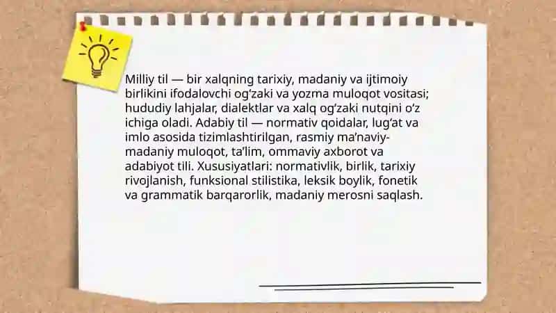 Milliy va adabiy til 3