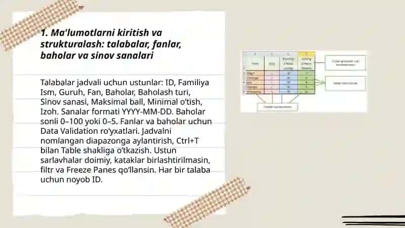 Excel dasturi 3